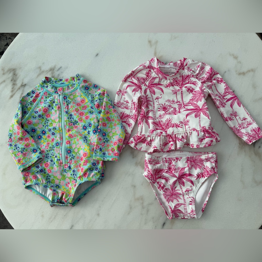 Janie & Jack Baby Girl Swimsuits 6-12months